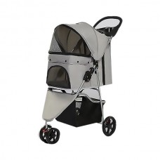 EuroDog Katlanabilir Köpek Arabası Gri 81x45,5x101cm