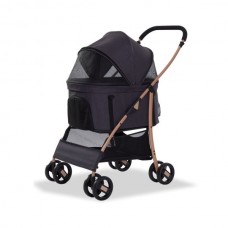 EuroDog Katlanabilir Köpek Arabası  Siyah 64x50x98 cm