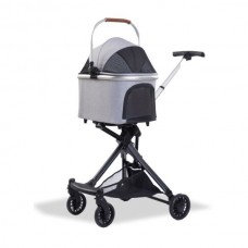 EuroDog Katlanabilir Köpek Arabası Gri 83x48,5x110 cm