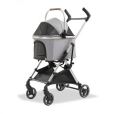 EuroDog Katlanabilir Köpek Arabası Gri 60x44x100 cm