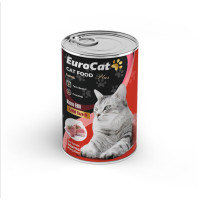 EUROCAT KUZU PARÇA ETLİ YTŞ. KEDİ KONSERVE 400 GR (100 KOLİ ALIMDA)