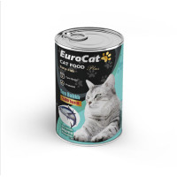 EUROCAT TON PARÇA ETLİ YTŞ. KEDİ KONSERVE 400 GR.(100 KOLİ ALIMDA )