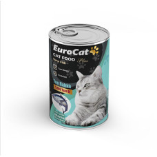 EUROCAT TON PARÇA ETLİ YTŞ. KEDİ KONSERVE 400 GR.(100 KOLİ ALIMDA )