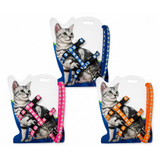İTHAL KEDİ GÖĞÜS TASMASI ÇİFT KAT DESENLİ 12 Lİ 3056