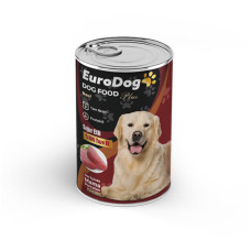 EURODOG SIĞIR PARÇA ETLİ YETİŞKİN KÖPEK KONSERVE 400 GR