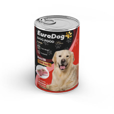 EURODOG KUZU PARÇA ETLİ YETİŞKİN KÖPEK KONSERVE 400 GR